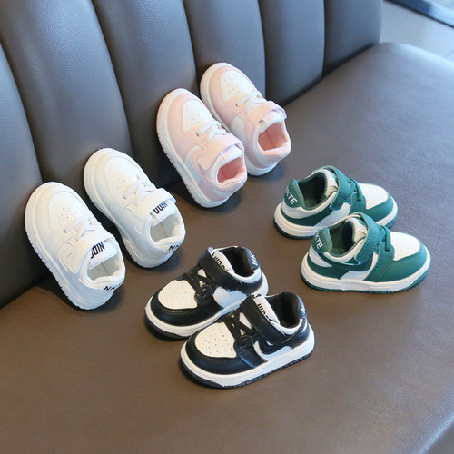 Spring and Autumn White Shoes Baby Toddler Shoes Versatile Baby Shoes Baby Shoes Leather Shoes for Boys and Girls