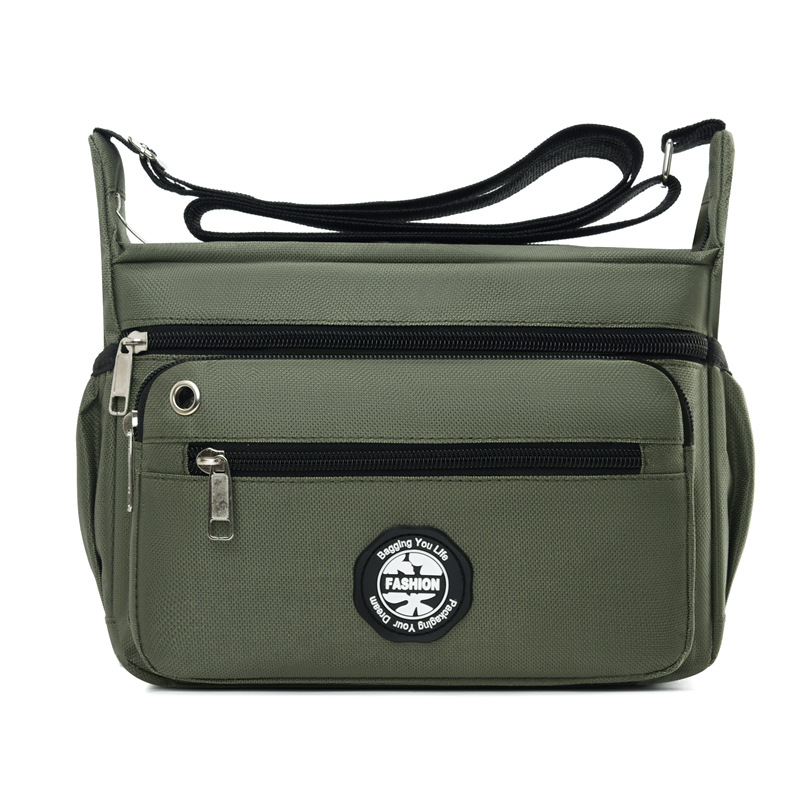 Nueva bolsa de hombre multicapa bolsa de tela bolsa de negocios ocio bolsa de entrega al aire libre mochila de hombro bolsa de negocios