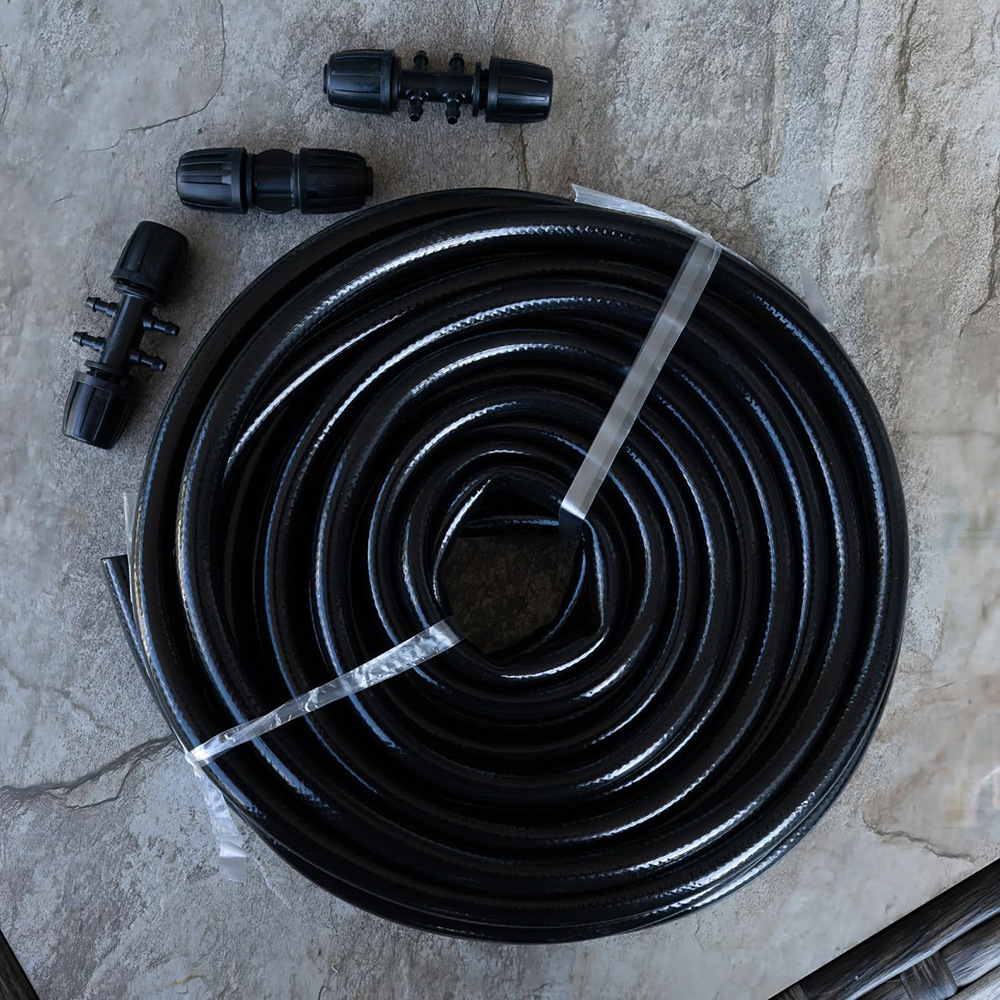 16 juntas de tubería a través de tres vías jardín césped riego automático riego de flores junta de riego tubería de riego por goteo junta de bloqueo