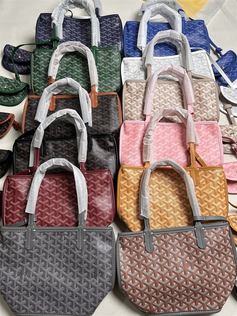 Tote bags両面トートバッグ小サイズ菜藍子カジュアル犬牙片肩女包子母ショッピングバッグ