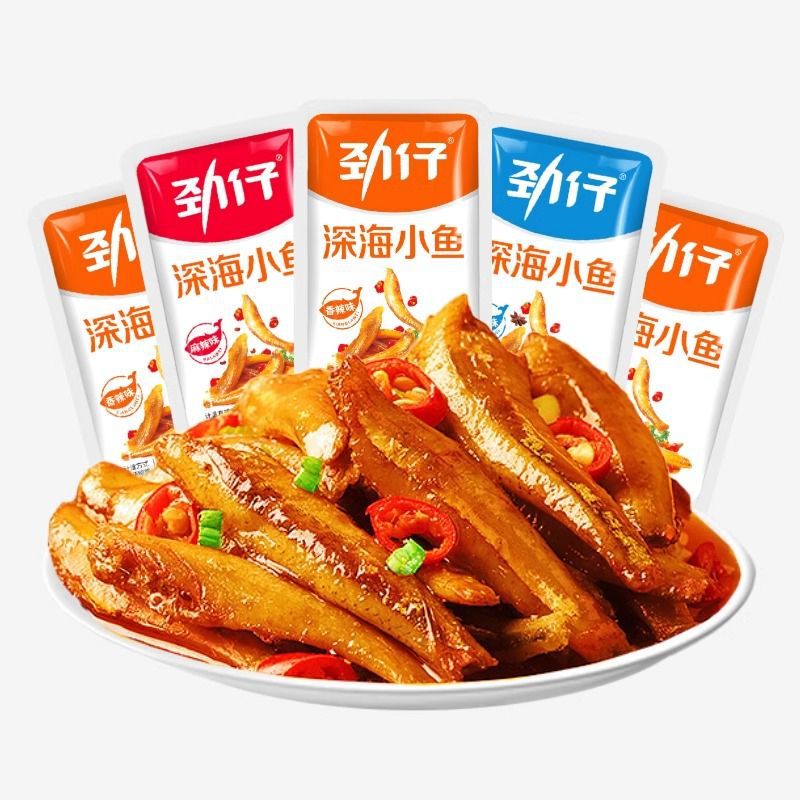 劲仔小鱼仔小鱼干小包装零食麻辣香辣湖南特产小吃鱼办公休闲食品|undefined