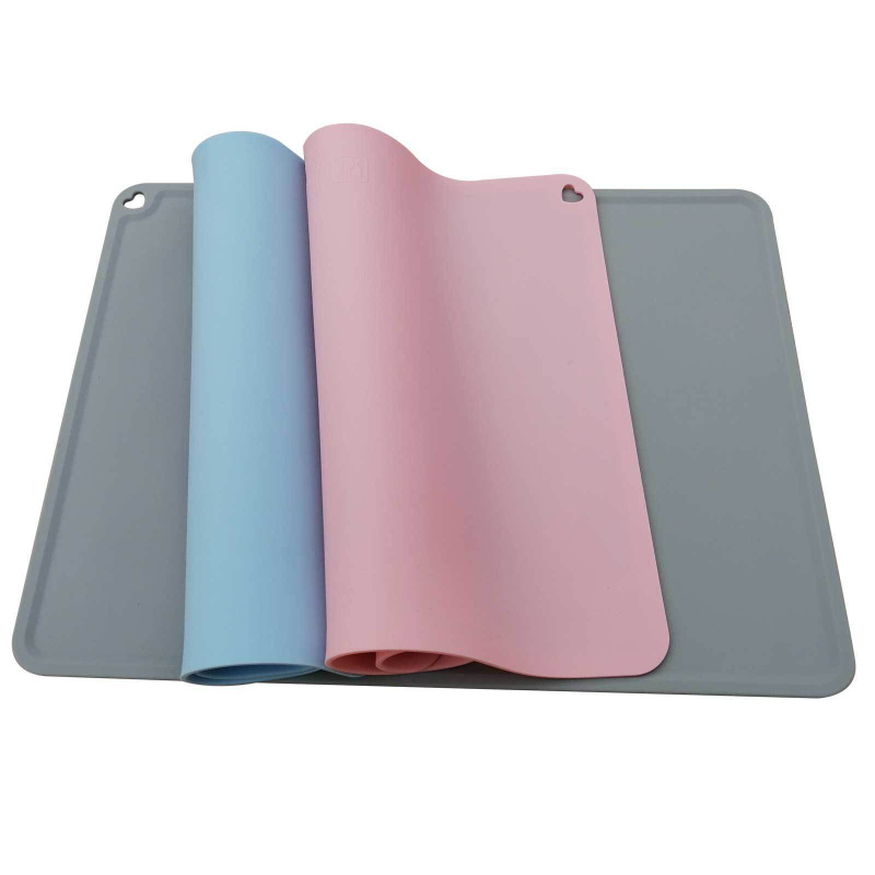 [Pet Mat Waterproof Non-slip for cat Color Silicone Pet Food]