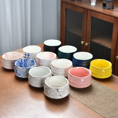 抹茶茶碗陶磁器茶器部品茶立セット日本式茶道宋代茶芸道具サラダ特色碗