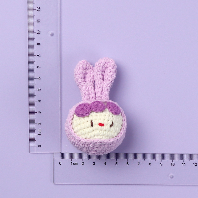 完成品クロスボーダー手作りウールかぎ針編みウサギ虎羊猫サンタクロース編みギフトキーペンダント|undefined
