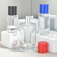 25ml50ml100ml большой емкости парфюмерия стеклянная бутылка прессования спрей новый спирт пустая бутылка