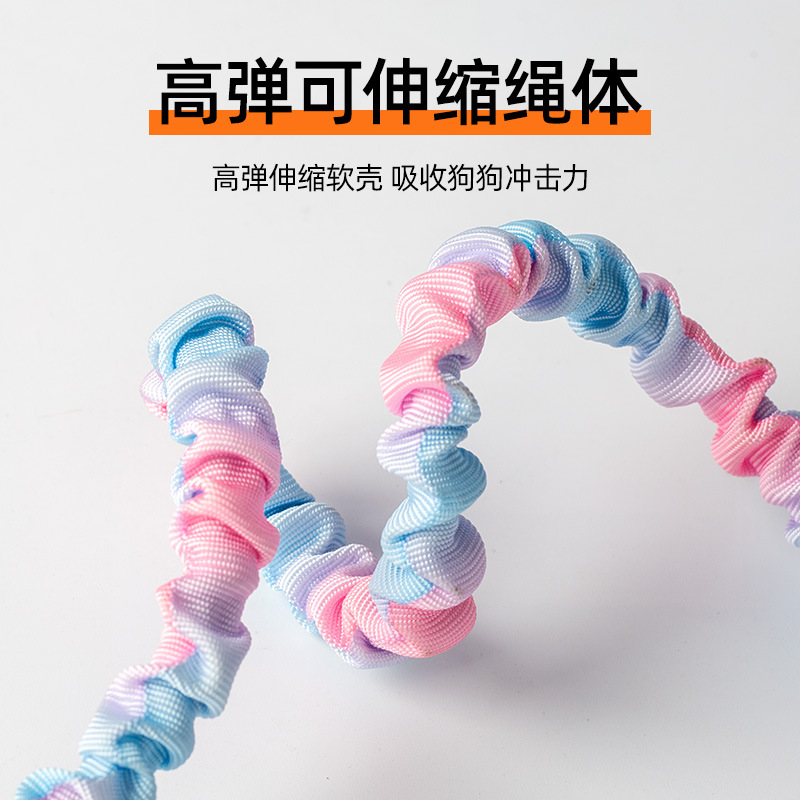 Transfronterizos Amazon nuevo perro tracción cuerda elástica corda a prueba de explosiones corda de perros artículos de mascotas para caminar cuerda de perros