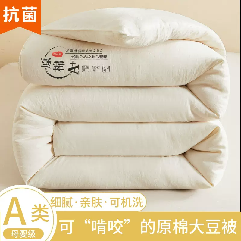 A类母婴级原棉大豆纤维被加厚冬被四季通用可机洗春秋被礼品被子