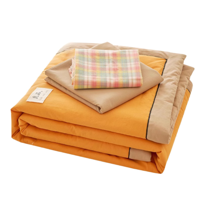 Edredón de aire acondicionado de algodón edredón fresco de verano edredón individual lavable a máquina en verano edredón de verano dormitorio de estudiantes edredón delgado núcleo 3