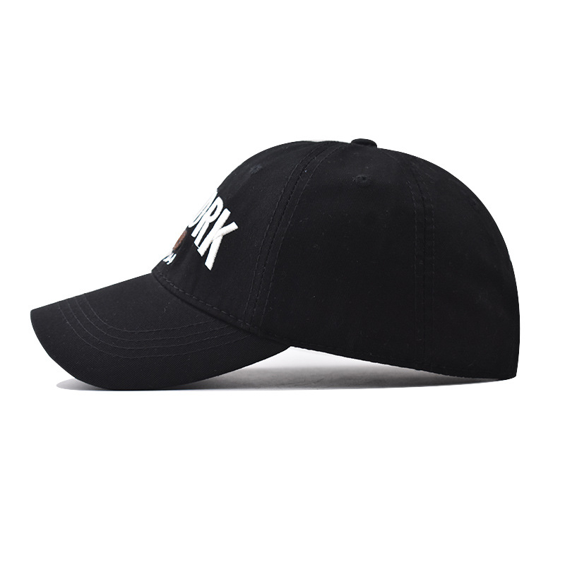 Algodón NUEVA YORK letra grande gorra de béisbol bordada para hombres y mujeres primavera, verano y otoño simple gorra a prueba de sol image 5