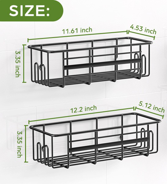 Estante de almacenamiento de baño sin perforadoras transfronterizo montado en la pared fregadero de cocina de múltiples capas inodoro estante de almacenamiento de organización multifuncional