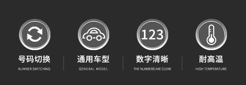 Temporary parking number plate, car relocation phone number plate, car accessories collection, personalized car parking sign, moving license plate