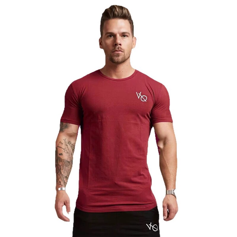 2026 Summer Cross-Border Men's Sports Fitness T-Shirt Tight Round Neck Short-Sleeved Breathable Quick-Drying Men's T-Shirt Gym Men's T-Shirt 2026 Summer Cross-Border Men's Sports Fitness T-Shirt Tight Round Neck Short-Sleeved Breathable Quick-Drying Men's T-Shirt Gym Men's T-Shirt