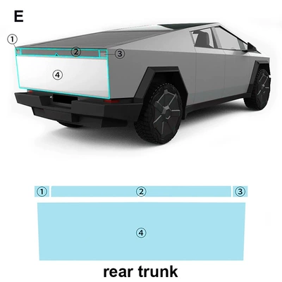 Truck Invisible Paint Anti-Scratch – Automotive Film - tpu-transparent-protective-film-tesla-cyber-tpu-protective-film-for-truck-rear-bumper