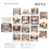 Warm brown snow light