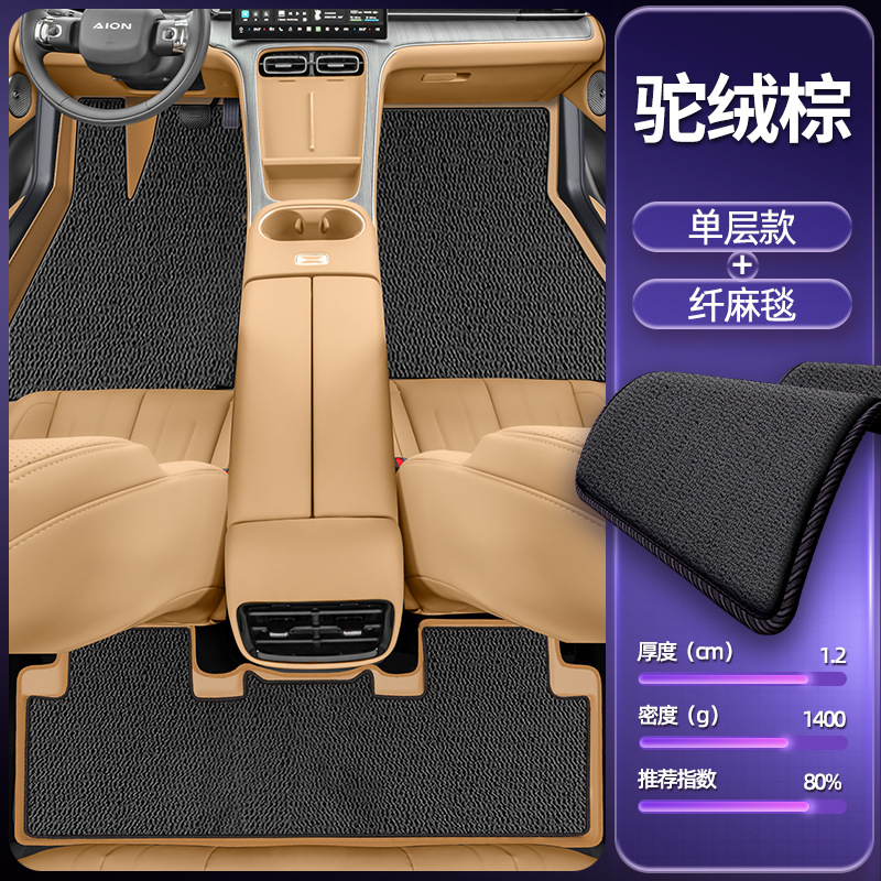 Modelə uyğun ayaqaltı – Aion Mats for - camel-brown-single-layer-floor-mat-linen-blanket