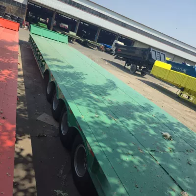 Ağır yük qoşquları semi-trailer, foldable goose-neck