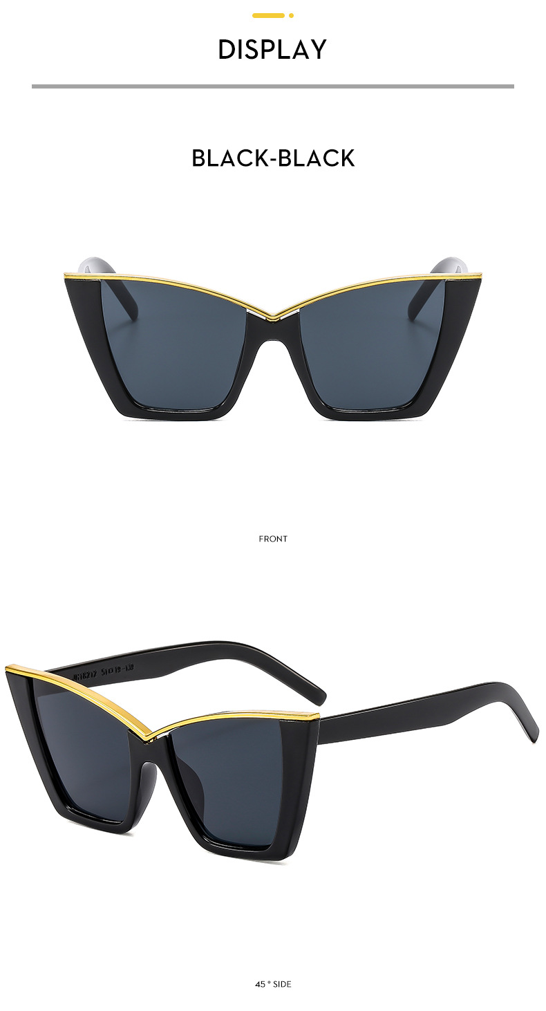 54g Weight Full Frame Glasses Structure Sunglasses Classification PC, UV400 Protection Lens Material Cat Eye Glasses Style Outdoor, Travel Occasion Solid Color Pattern All Seasons Season Women's Gender Casual, Vintage Style Style Casual Vintage Style Solid Color PC UV400 Protection Cat Eye Full Frame Women's Sunglasses 9