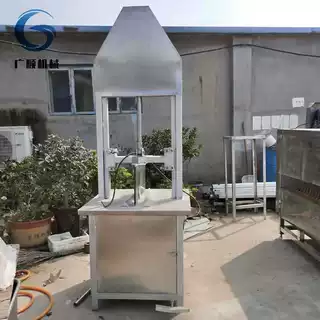 劈砍牛头设备 广顺机械留脑型猪头劈半机 切割猪脸机器