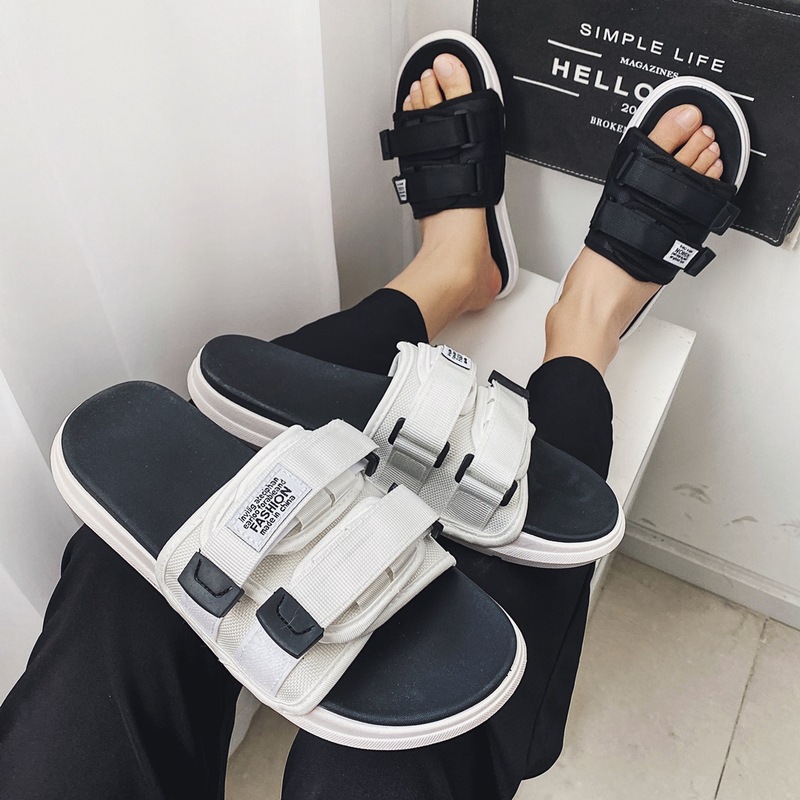 Sandalias para mujer para usar en el exterior, zapatillas de trbottomía, moda de celebridades de Internet, suela gruesa versátil, nuevas sandalias de verano 2025 para mujer