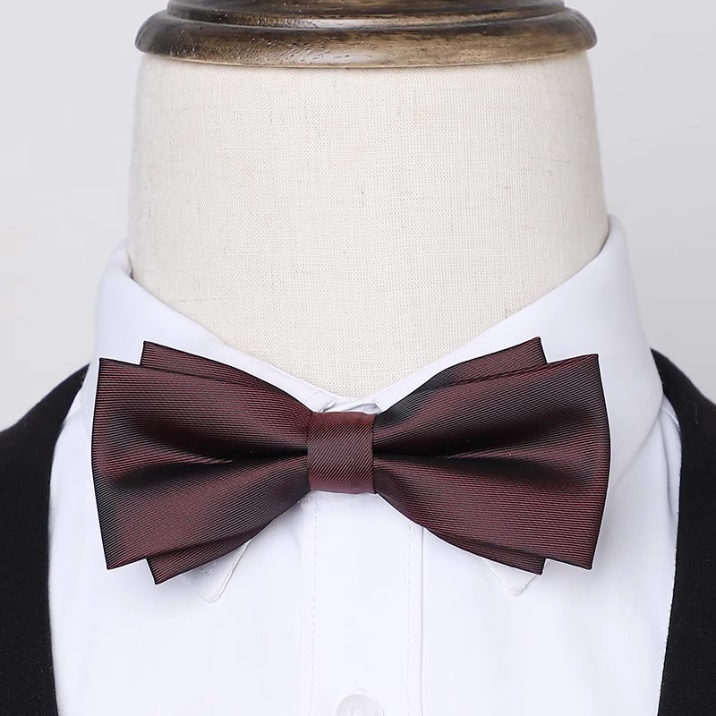 우아한 버건디 나비넥타이