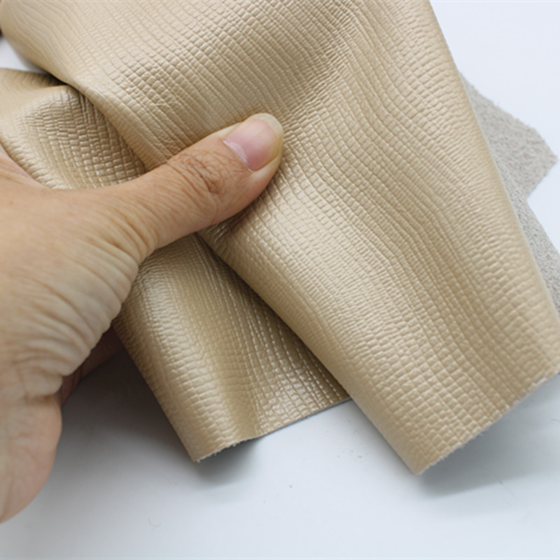 头层牛皮皮子皮料沙发软包床头金色进口真皮整张蜥蜴纹压花牛皮