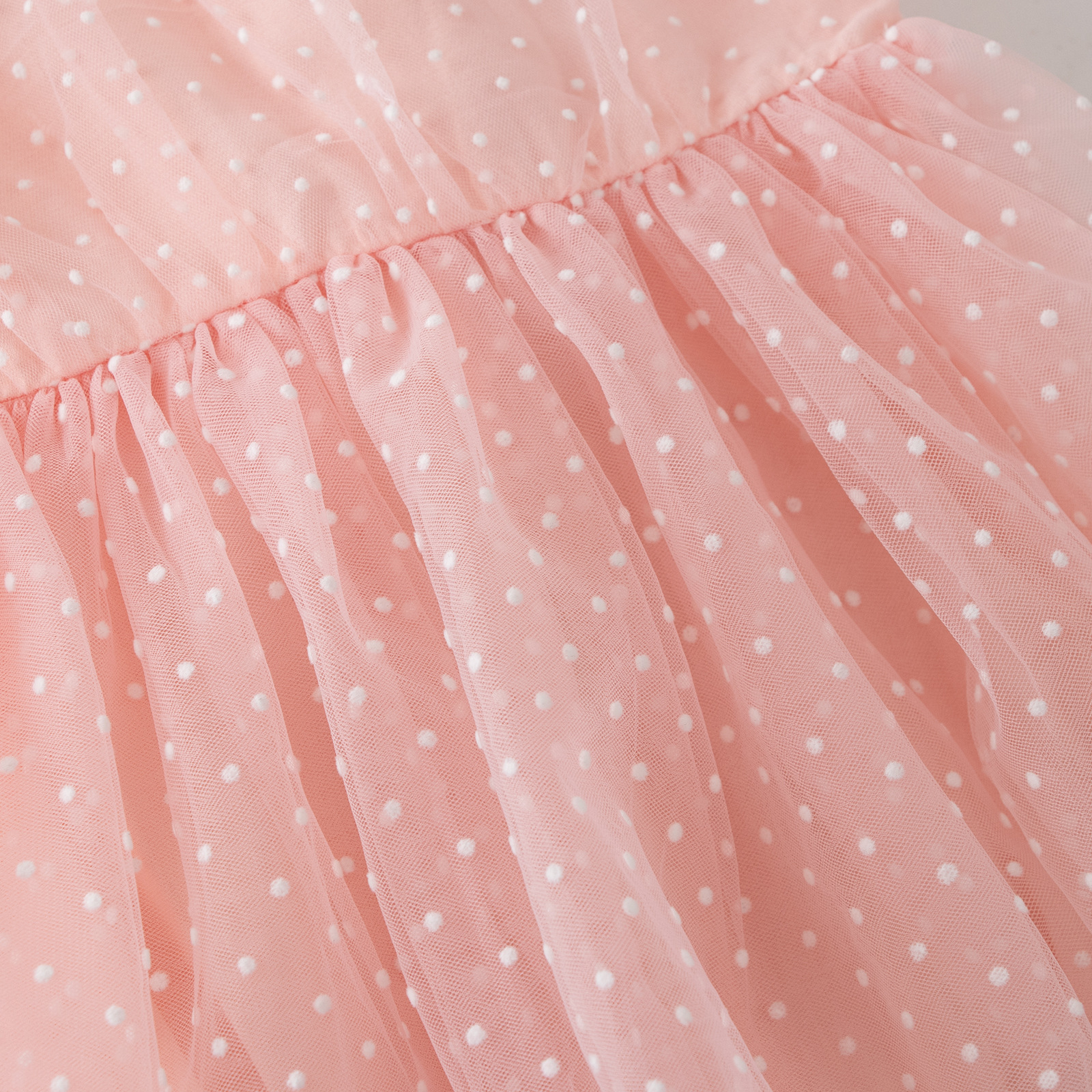 Mädchen Puffärmel Besticktes Festtagskleid Für Kleinkinder_voghion.com