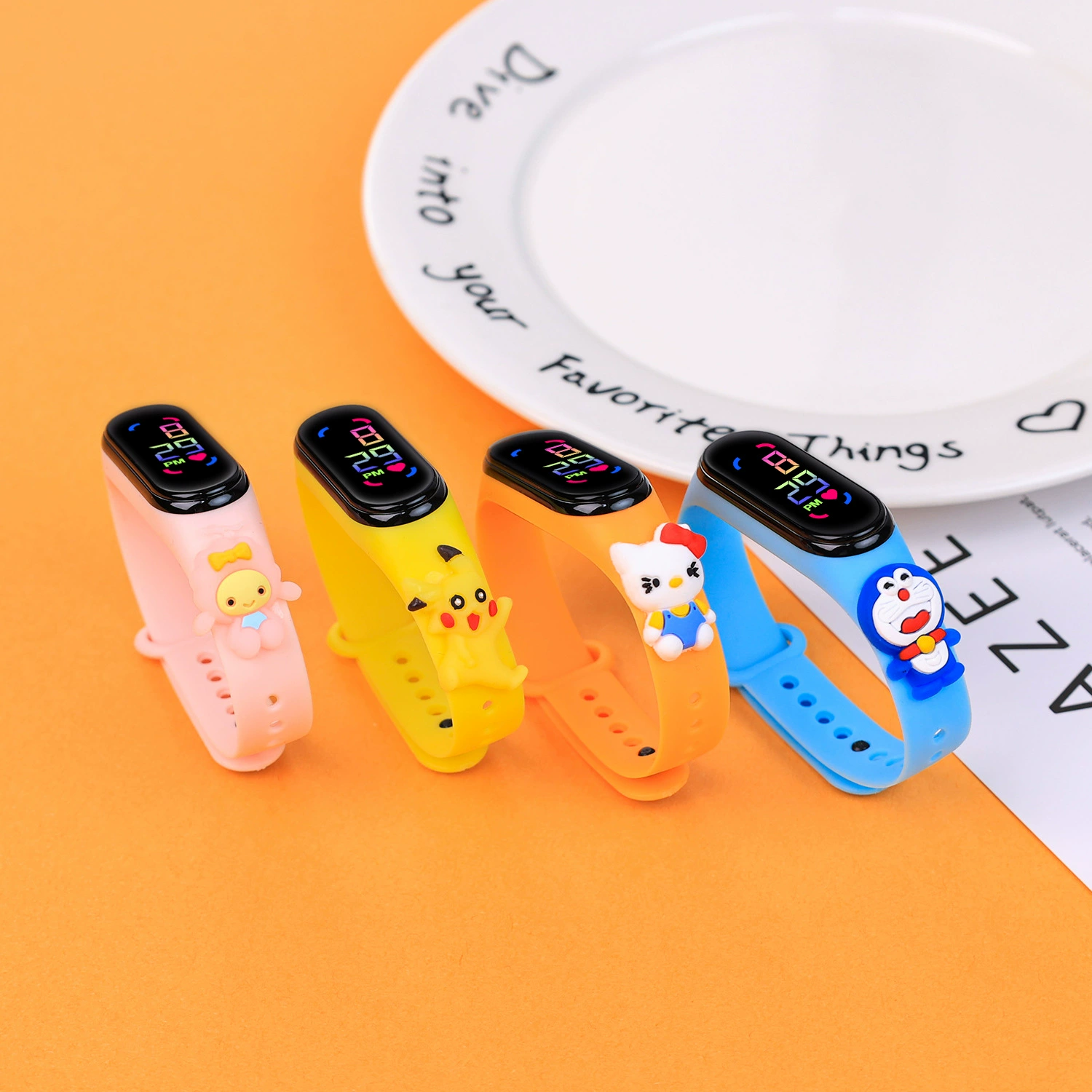 Cartoon fashionable waterproof cute digital watch