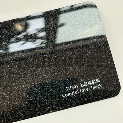Car paint protective film, Self-Healing Film - tpu-color-changing-car-clothing-colorful-laser-black-152-15m-roll
