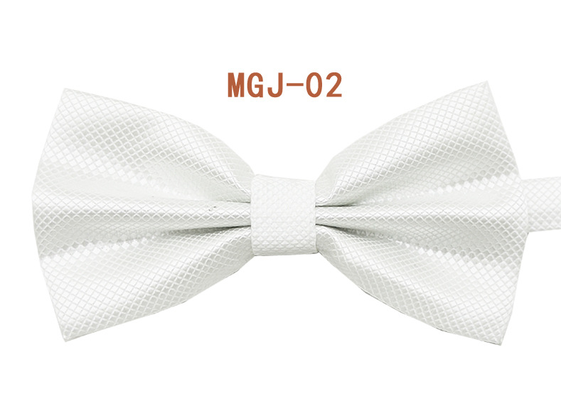 Pajarita negra de color sólido para hombre British Cube Spot Venta al por mayor Ropa formal Boda Doble pliegue Doble lazo de doble capa 27 colores