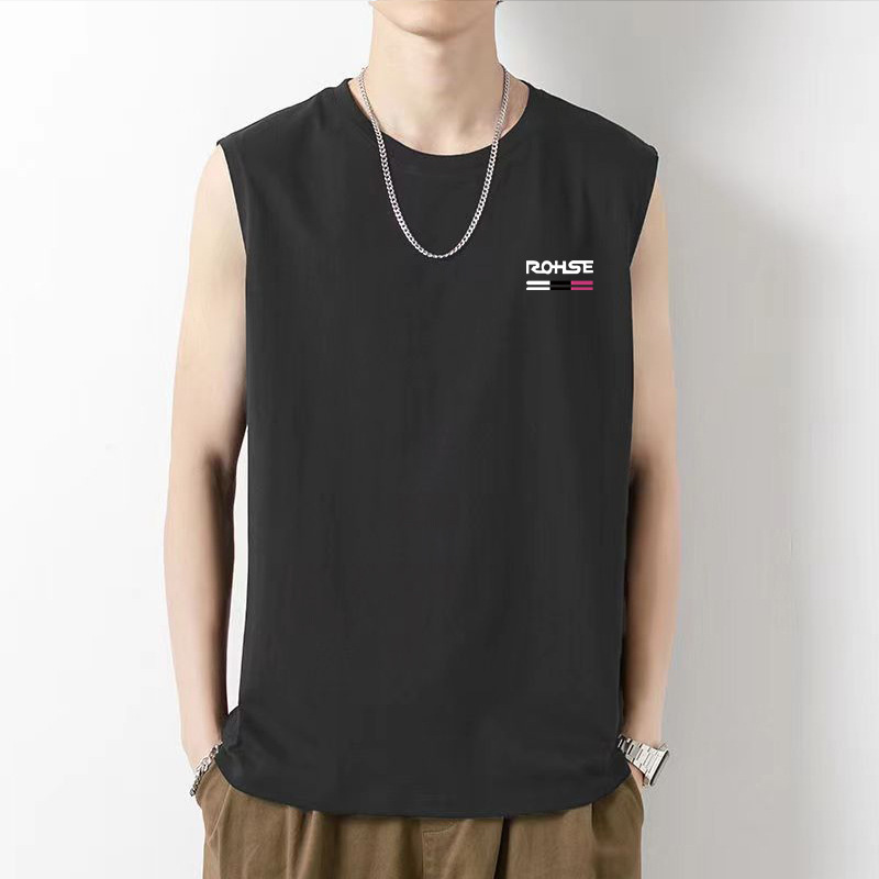 Men's sleeveless vest summer thin 2024 new men's saving loose sleeveless men's vest supply