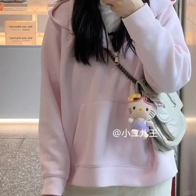 卡通HelloKitty毛衣KT钥匙扣挂件公仔女背包书包装饰凯蒂猫小玩偶|undefined