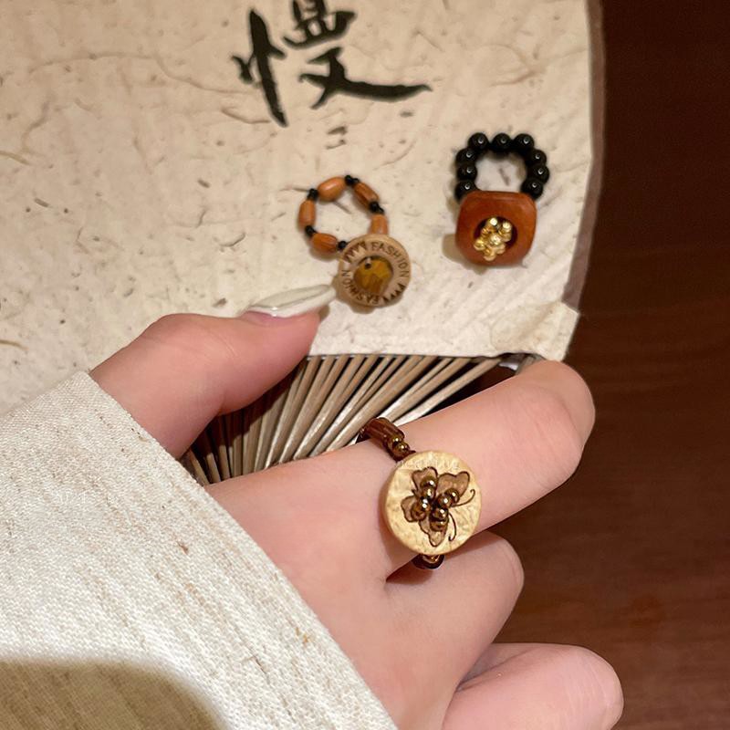 새로운 중국 스타일 나비 나무 페르시 반지 여성 가을, 겨울 메일 라드 검지 손가락 반지 복고풍 스타일 패션 맞춤 반지