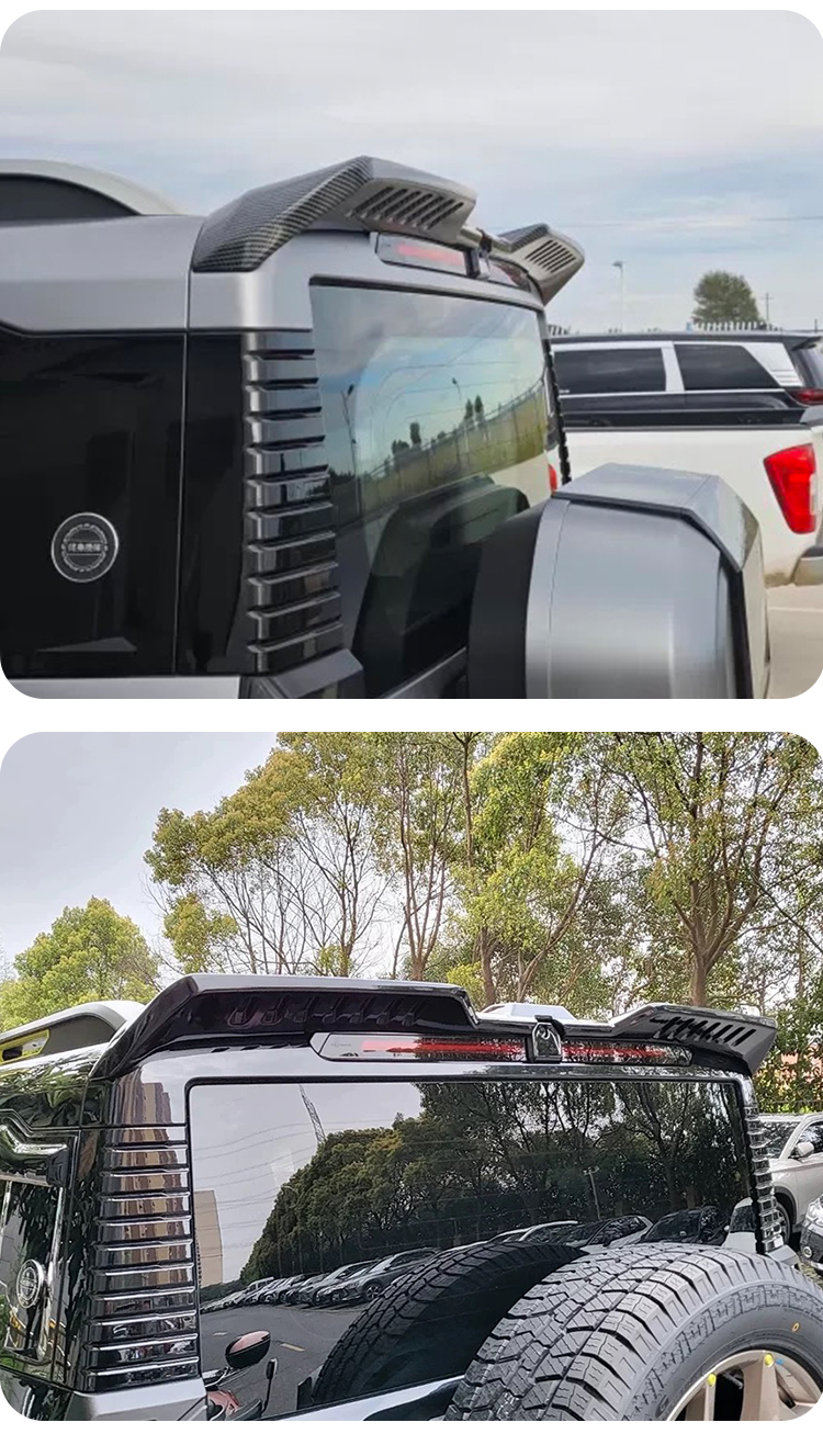 Suitable for Travelers Shanhai T2 Tail Integrated Roof Wing Without Drilling Modification Car Exterior Decoration