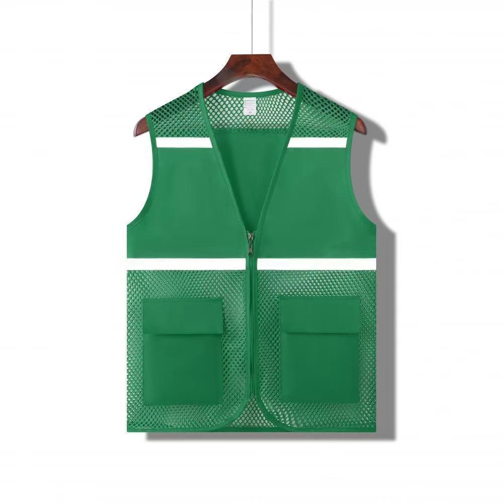 Red de pesca para campamento de verano, chaleco transpirable, camisa publicitaria, actividades para niños, chaleco reflectante voluntario, logotipo impreso personalizado