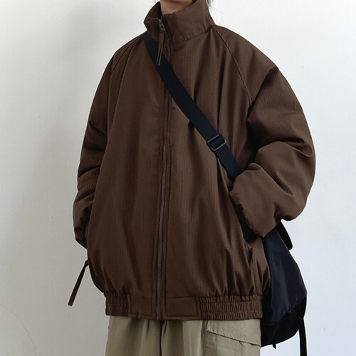 JOYZONE Winter American Retro Unisex Cotton Jacket Loose Thick Collar Trend Brand Outerwear Warm Top