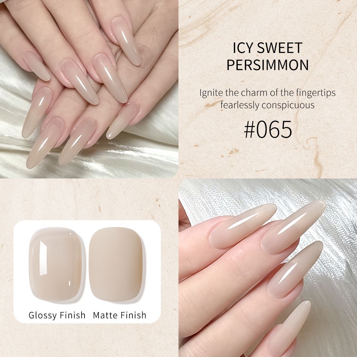 Esmalte de Uñas en Gel Fototerapéutico Transparente con Efecto Transparente para Salón de Uñas