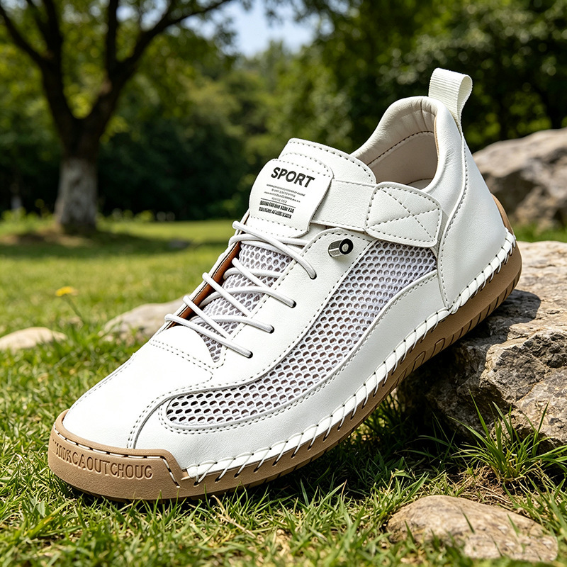 Women's Summer Shoes 2026 New Style Breathable Mesh Hollow White Shoes Hole Sandals Casual Sports Sneakers Women's Summer Shoes 2026 New Style Breathable Mesh Hollow White Shoes Hole Sandals Casual Sports Sneakers
