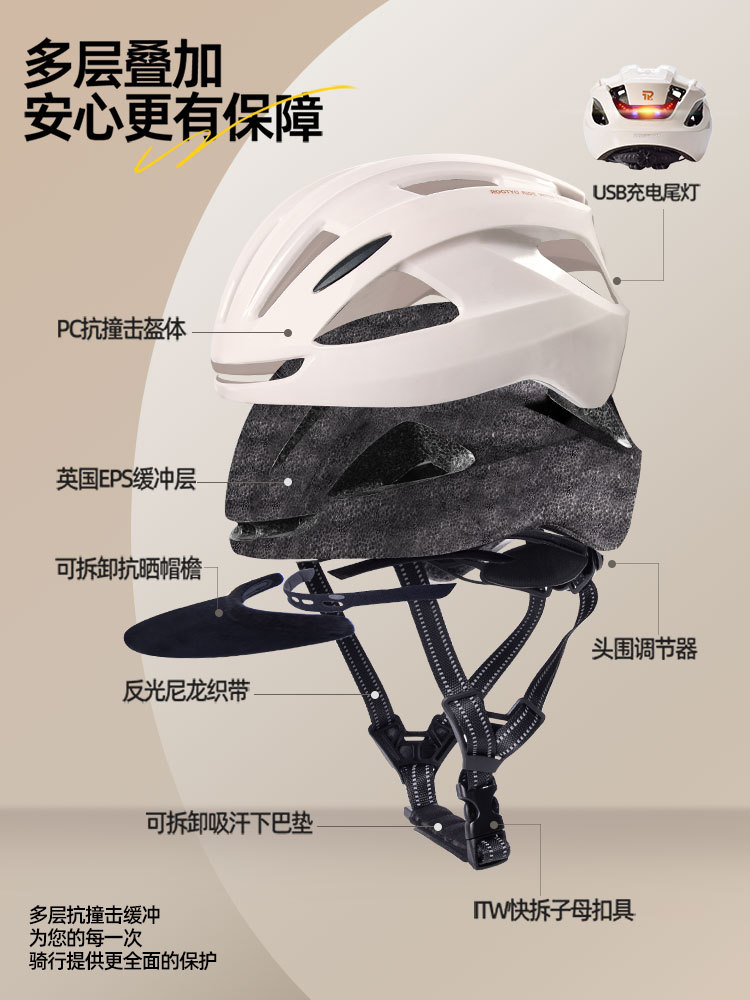 Casco de bicicleta para hombres de carretera de montaña ocio de viaje bicicleta de patinaje de ruedas respirado casco de seguridad equipo de bicicleta para mujeres