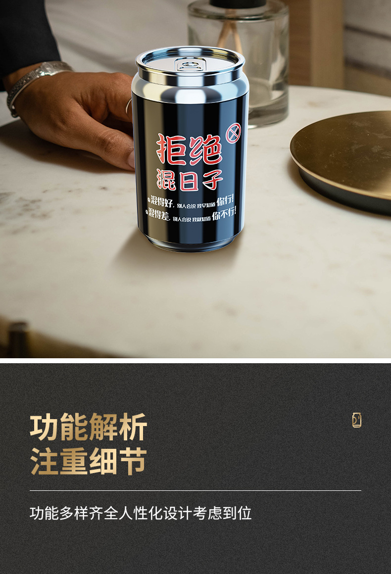 New Car Ashtray with High Aesthetic Appeal, Multifunctional for Car and Home, with Lid, High-End Ceramic Liner, Prevents Ash from Flying