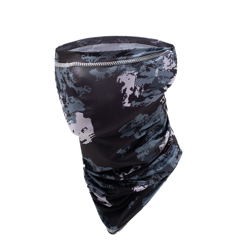 Ciclismo máscara de protección solar Sombrilla de seda de hielo máscara de protección UV de viaje al aire libre pañuelo mágico bufanda elástica de secado rápido