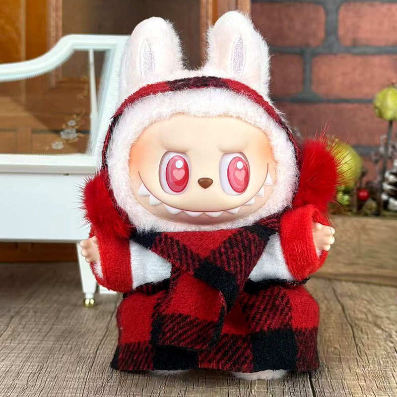 Labubuの子供服に適しています。布の服は17cm一二三代のセットの小さいアクセサリーに座っています。|undefined