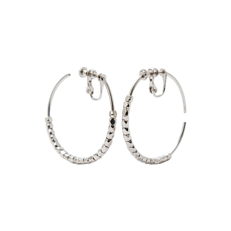 14K oro real chapado en cuentas de corte de orejas para mujeres sin agujeros de orejas de estilo simple pendientes personales de lujo ligero de alta calidad pendientes