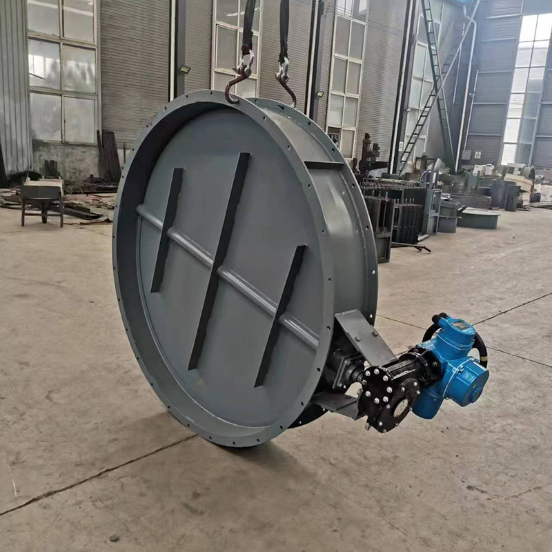 Electric ventilation butterfly valve, pneumatic manual flue duct, stainless steel air door, factory 