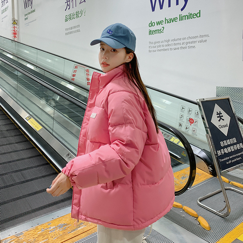 Women's Winter Down Coat Stand Neck Short Padded Jacket For Women_voghion.com