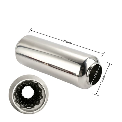Exhaust pipe – back pressure straight-through silencer - 03-1063x63300
