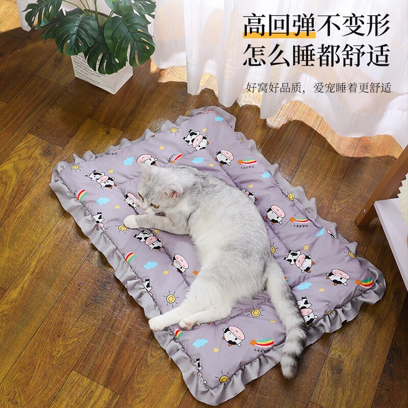 Ready-Made Cat Sleeping Mats, Thickened Autumn and Winter Warm Dog Mats, Cat and Dog Blankets, Pet Mats