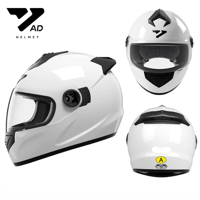 Motorcycle Helmets, Electric Vehicle | Motosiklet kaskı (dəbilqə) - white-hd-mirror-m-code
