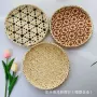 家用手工编织彩色托盘