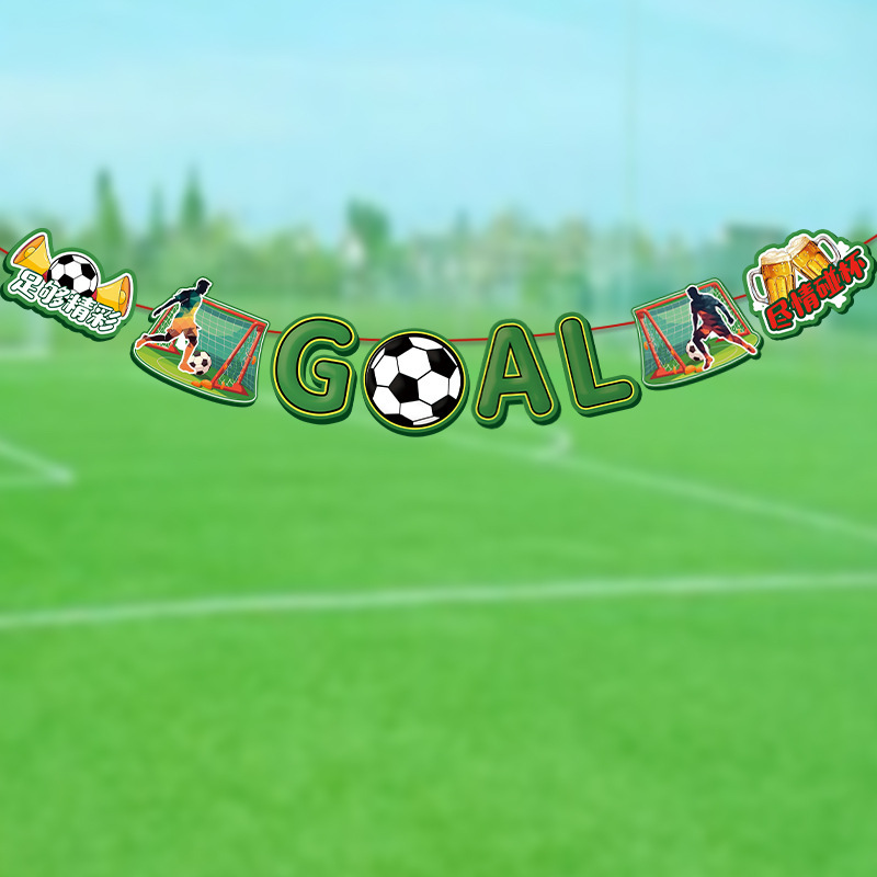 2024 Copa de Europa Fútbol Tirando de la bandera Suministros de decoración de fiestas Bar Club Color deportivo Diseño de atmósfera Bandera de papel