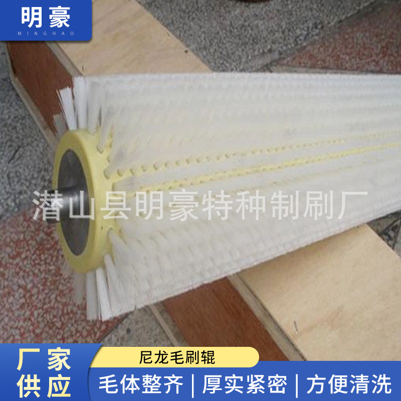 洗蛋机清洗毛刷辊 尼龙毛刷辊 螺旋毛刷辊